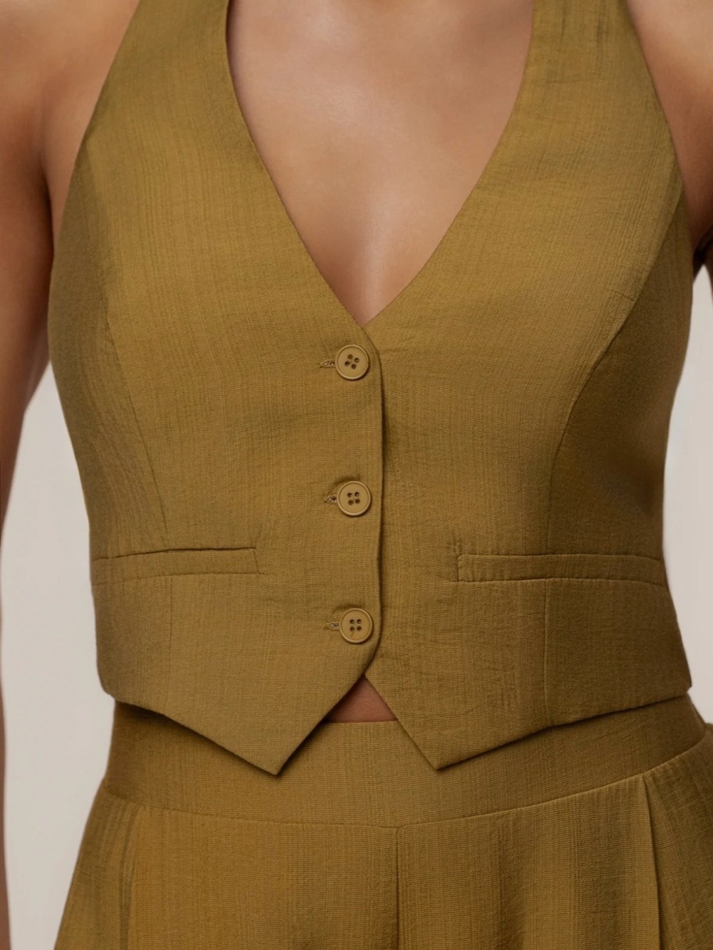 OLIVE TROPICAL DAZE PANT SET - Picture 4 of 12